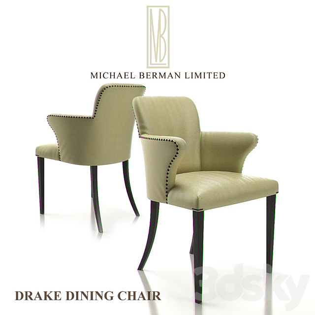 Drake Dining Chair – Michael Berman Limited 3DSMax File - thumbnail 1