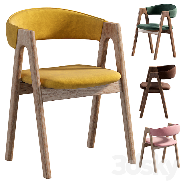 Dublin chair 3DS Max Model - thumbnail 2