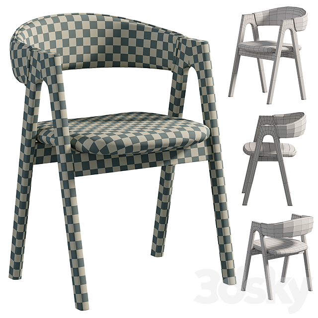 Dublin chair 3DS Max Model - thumbnail 5