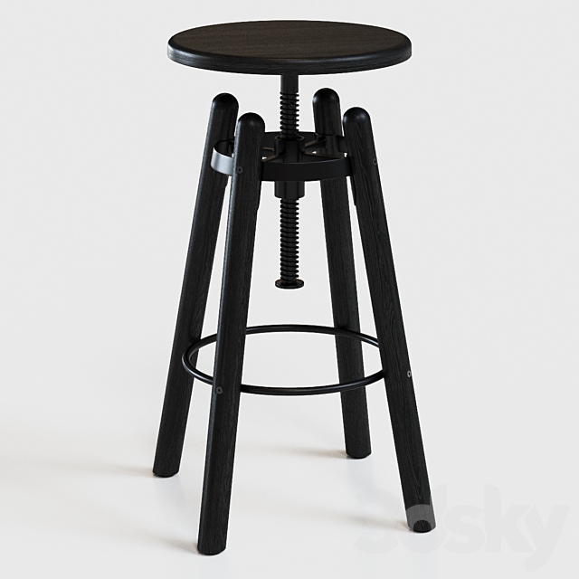 Duval Adjustable Stool 3DSMax File - thumbnail 1