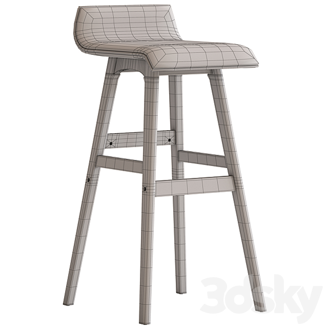 Dwell home charlie barstool 3DSMax File - thumbnail 4