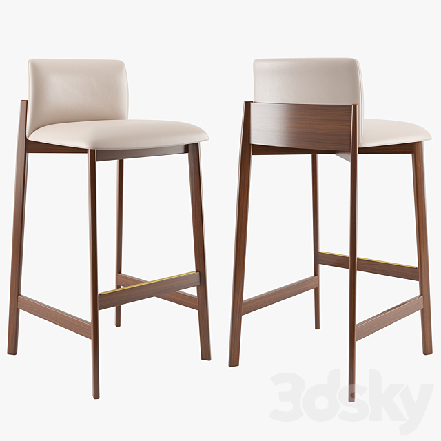 DWR Contour Barstool 3DSMax File - thumbnail 1