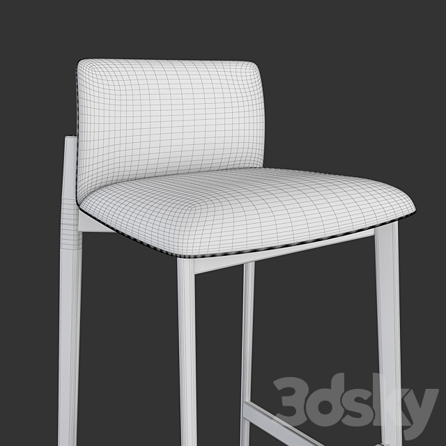 DWR Contour Barstool 3DSMax File - thumbnail 4