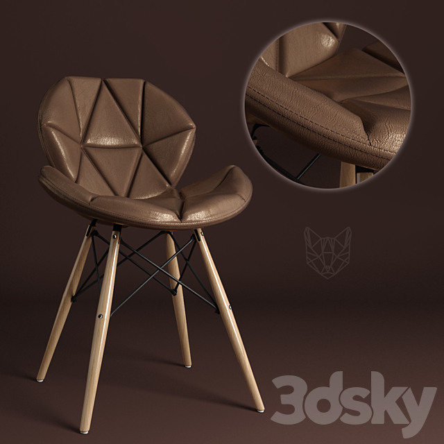 eames chair 3DS Max Model - thumbnail 1