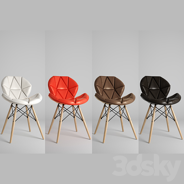 eames chair 3DS Max Model - thumbnail 3