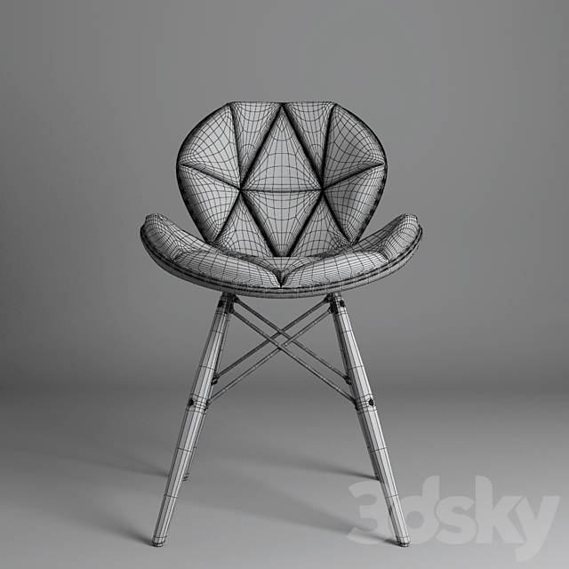 eames chair 3DS Max Model - thumbnail 5