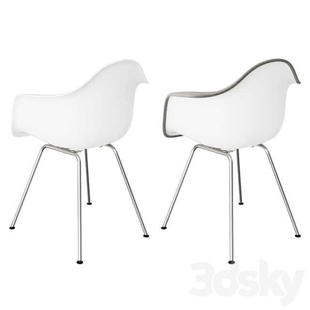 Eames plastic armchair 3ds Max - thumbnail 2