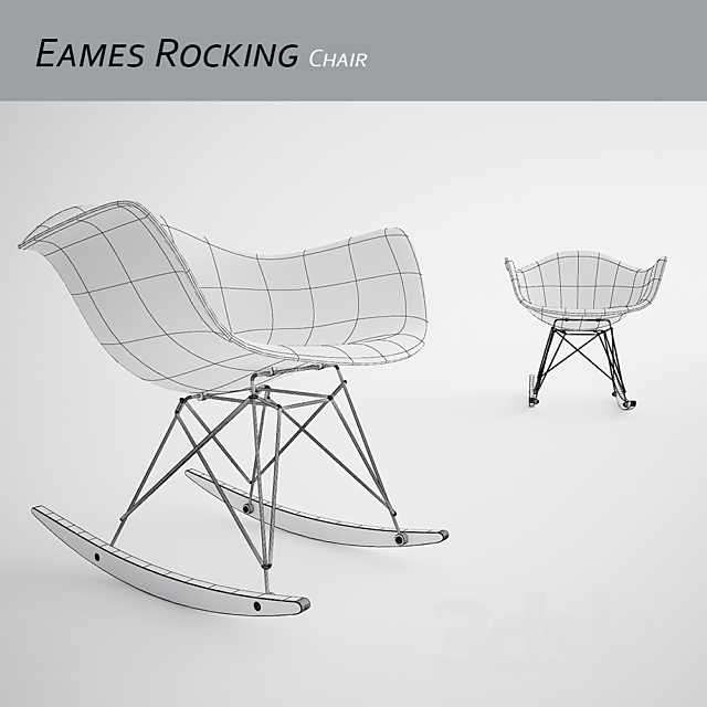 Eames Rocking Chair 3DSMax File - thumbnail 2