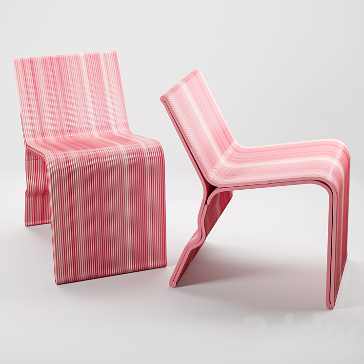 Eburet Yura chair 3DS Max Model - thumbnail 2