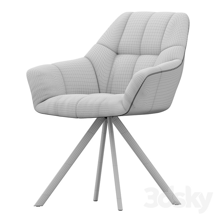 Eddy chair 3DS Max Model - thumbnail 2