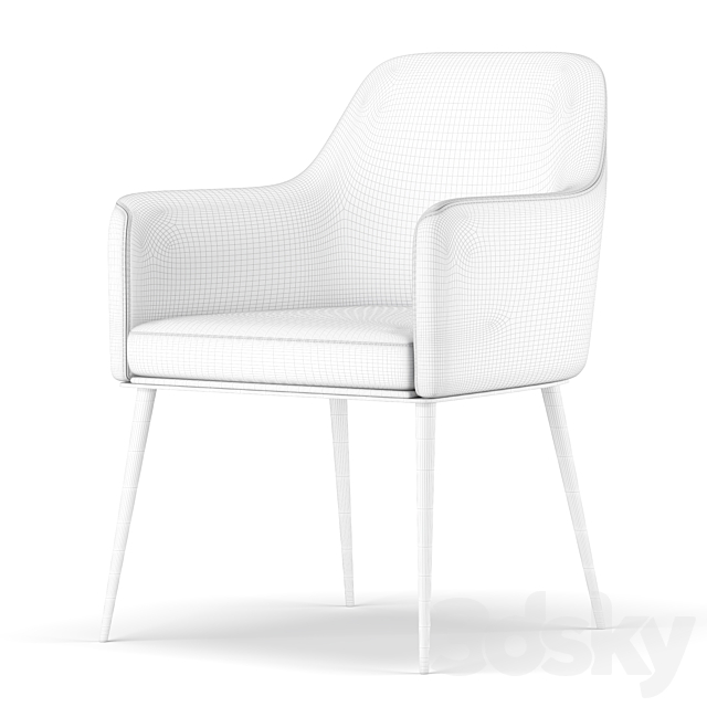 Eetstoel Chair 3DS Max Model - thumbnail 4