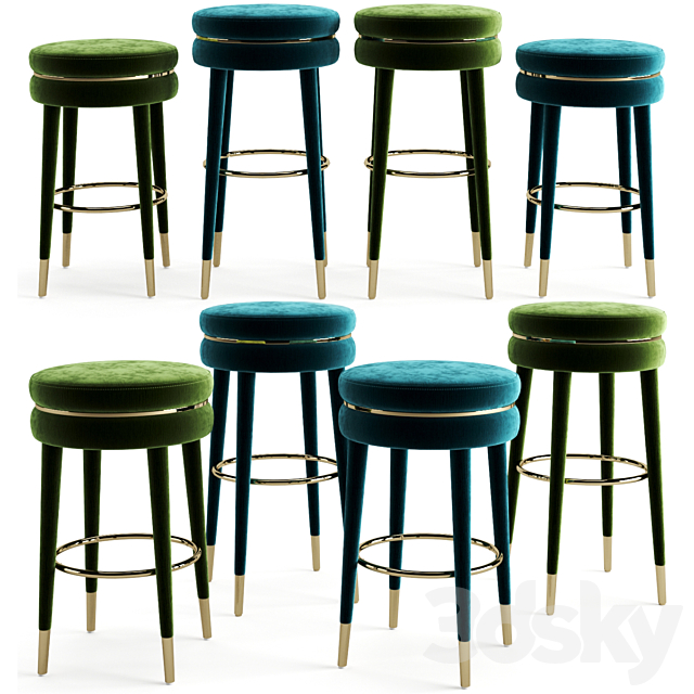 Eichholtz Bar And Counter Stool Parisian 3DSMax File - thumbnail 1