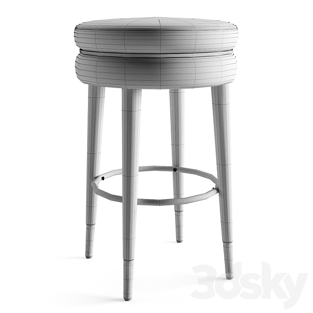 Eichholtz Bar And Counter Stool Parisian 3DSMax File - thumbnail 4