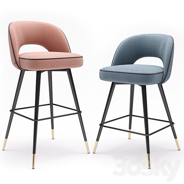 Eichholtz Bar Stool Cliff 3DSMax File - thumbnail 1