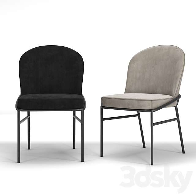 Eichholtz chair set 3DSMax File - thumbnail 4