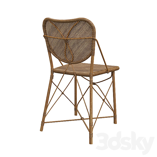 EIchholtz colony chair 3DS Max Model - thumbnail 2