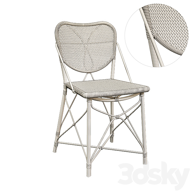 EIchholtz colony chair 3DS Max Model - thumbnail 3