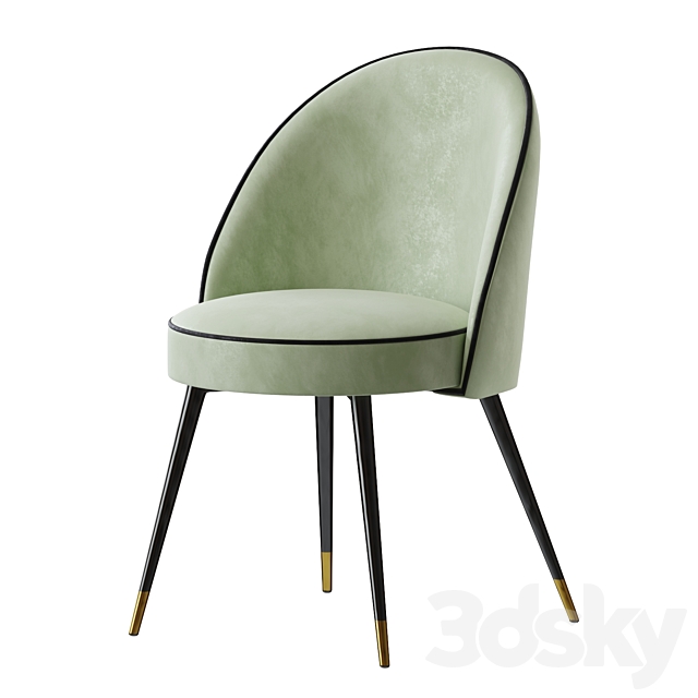 Eichholtz Cooper Dining Chair 3DS Max Model - thumbnail 2