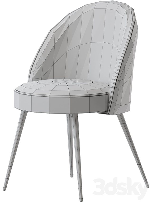 Eichholtz Cooper Dining Chair 3DS Max Model - thumbnail 7