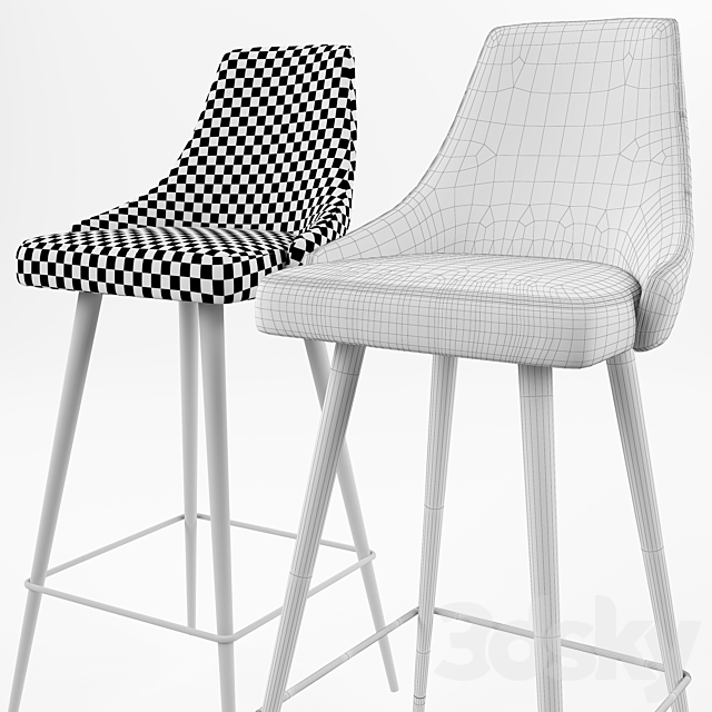 Eichholtz. Counter Stool Cedro 3DSMax File - thumbnail 2