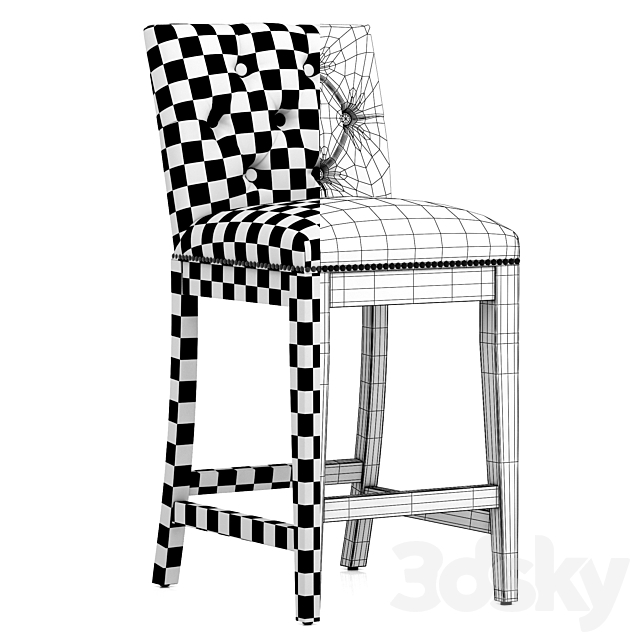 EICHHOLTZ Counter Stool Domino 3DSMax File - thumbnail 2