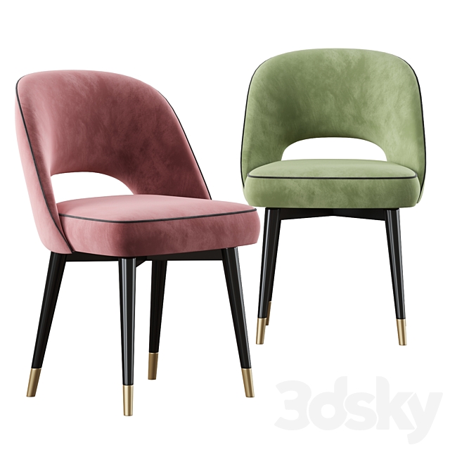 Eichholtz Dining Chair Cliff 3DS Max Model - thumbnail 3