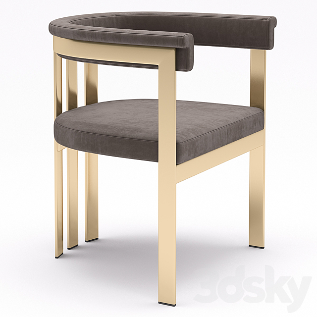 Eichholtz Dining Chair Clubhouse 3DS Max Model - thumbnail 2