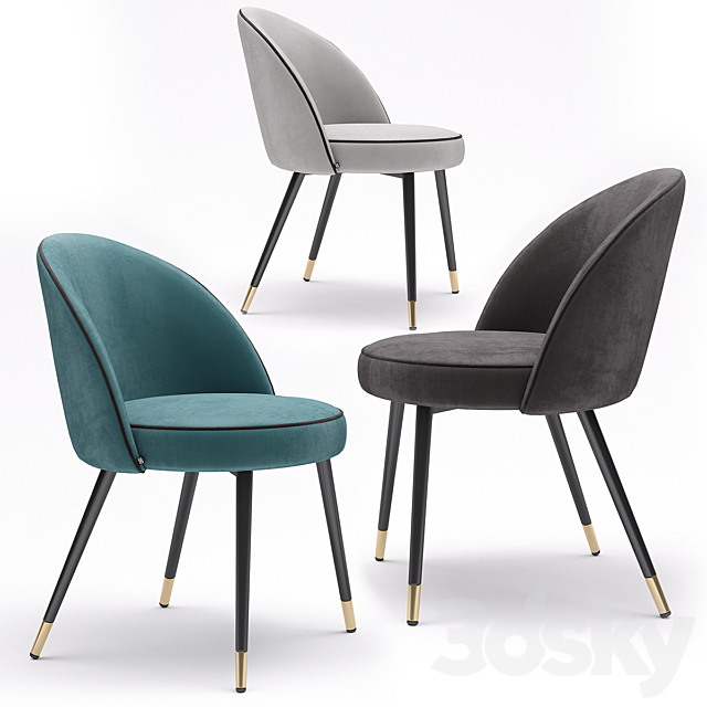 Eichholtz Dining Chair Cooper 3ds Max - thumbnail 1