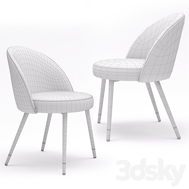 Eichholtz Dining Chair Cooper 3ds Max - thumbnail 3