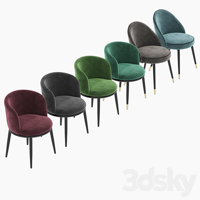 Eichholtz dining chair Cooper Filmore 3DSMax File - thumbnail 3