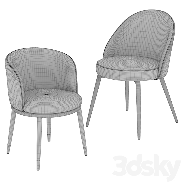 Eichholtz dining chair Cooper Filmore 3DSMax File - thumbnail 4