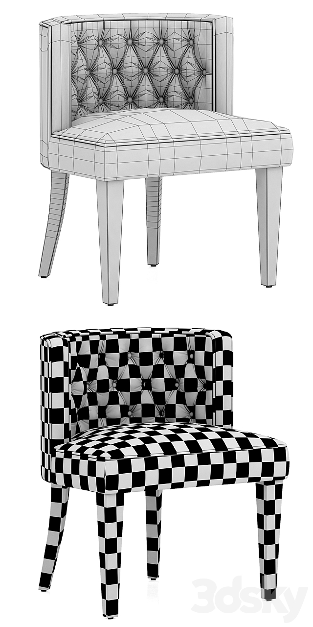 Eichholtz Dining Chair Dearborn 3DSMax File - thumbnail 3