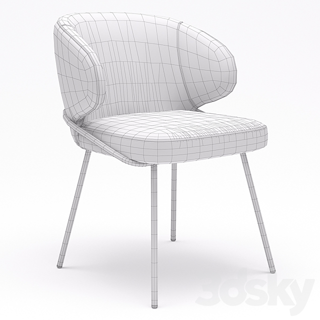 Eichholtz Dining Chair Kinley 3DS Max Model - thumbnail 3