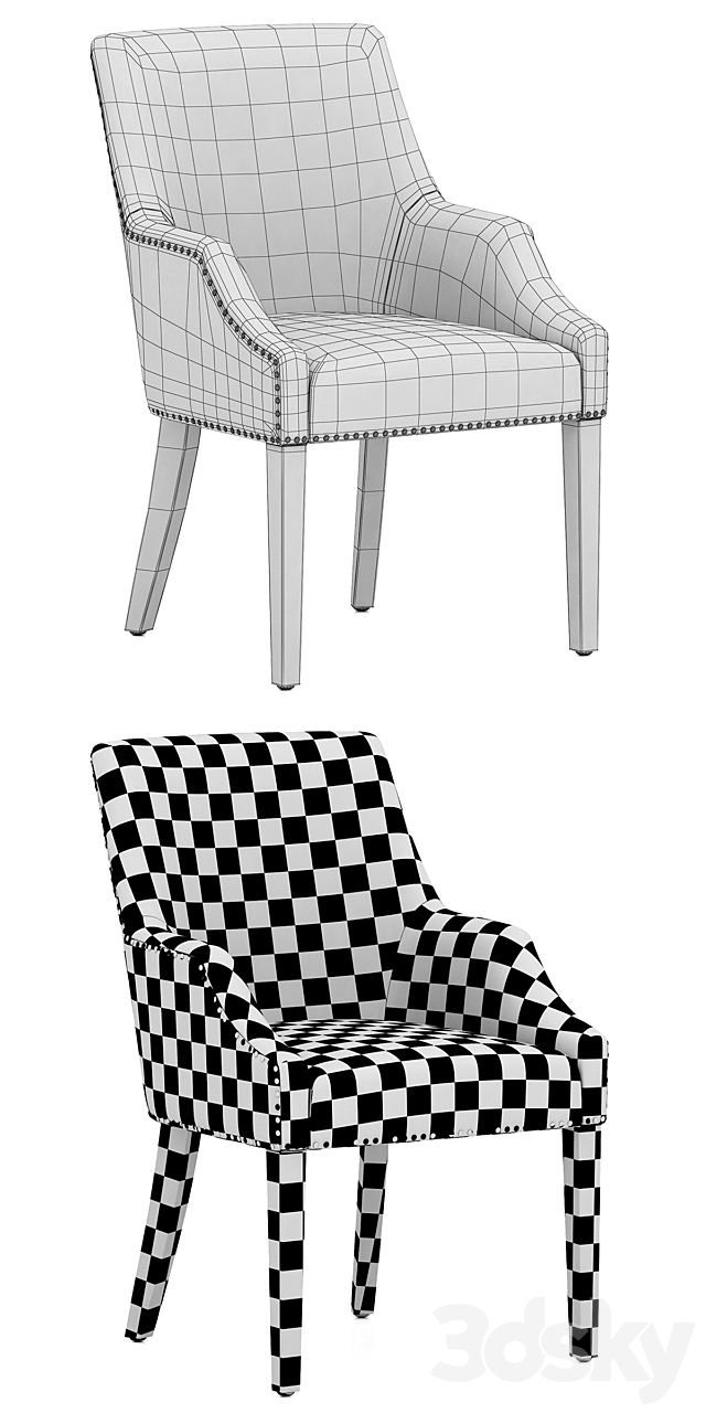 Eichholtz Dining Chair Legacy 3DSMax File - thumbnail 3