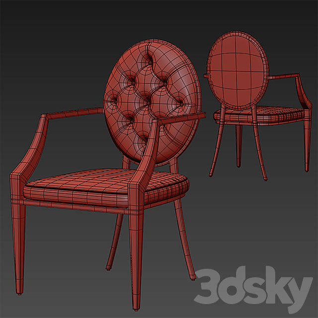 Eichholtz Dining Chair Tayler 3DSMax File - thumbnail 2