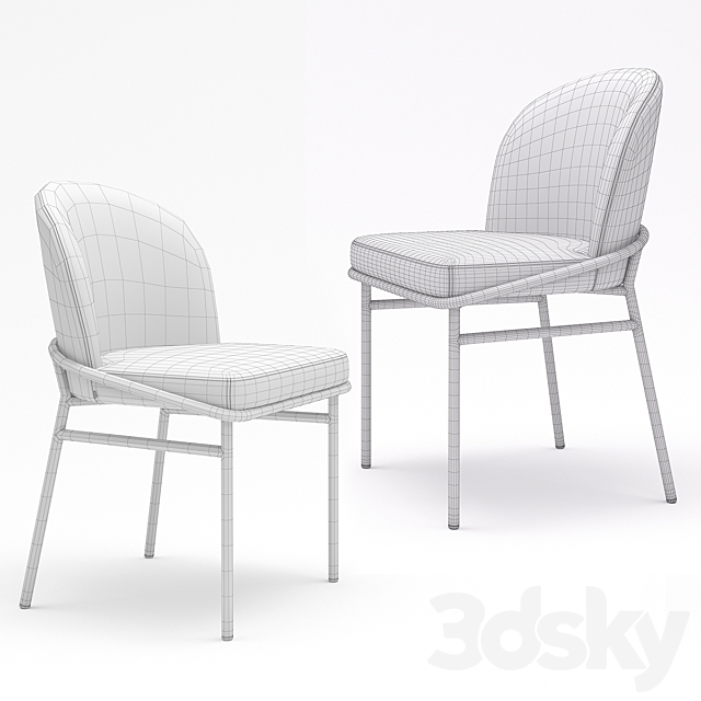 Eichholtz Dining Chair Willis 3DSMax File - thumbnail 5