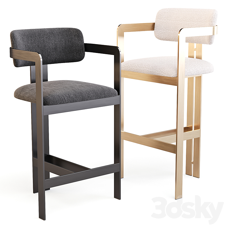 Eichholtz: Donato – Bar Stool 3DS Max Model - thumbnail 1