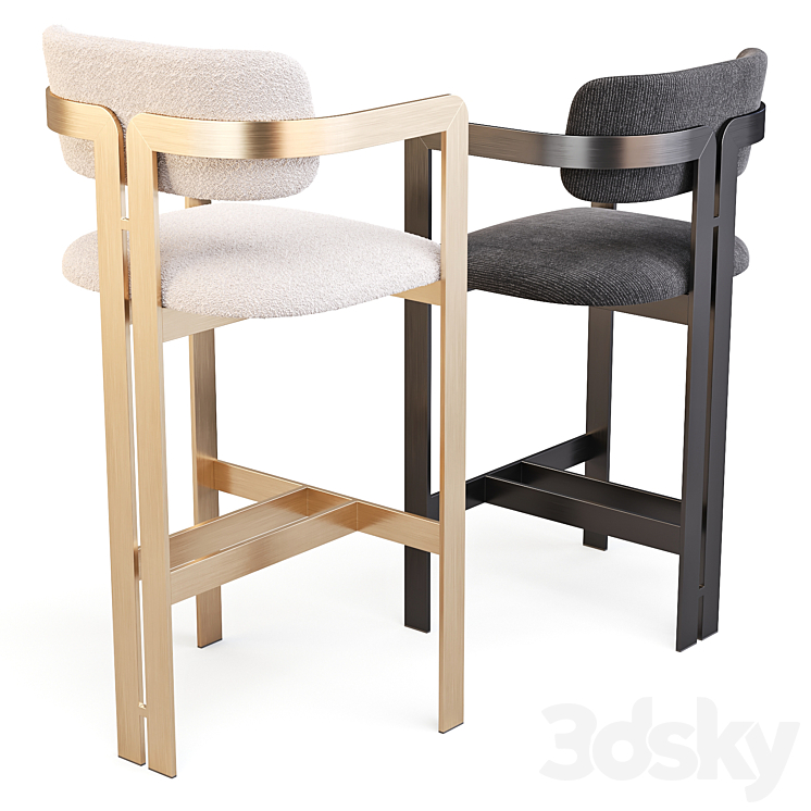 Eichholtz: Donato – Bar Stool 3DS Max Model - thumbnail 2