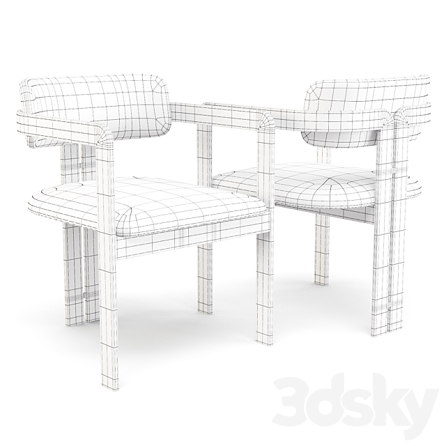 Eichholtz: Donato – Dining Chair 3DSMax File - thumbnail 3