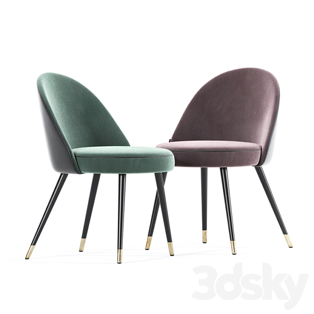 Eichholtz EN Dining Chair Collection 3DS Max Model - thumbnail 3