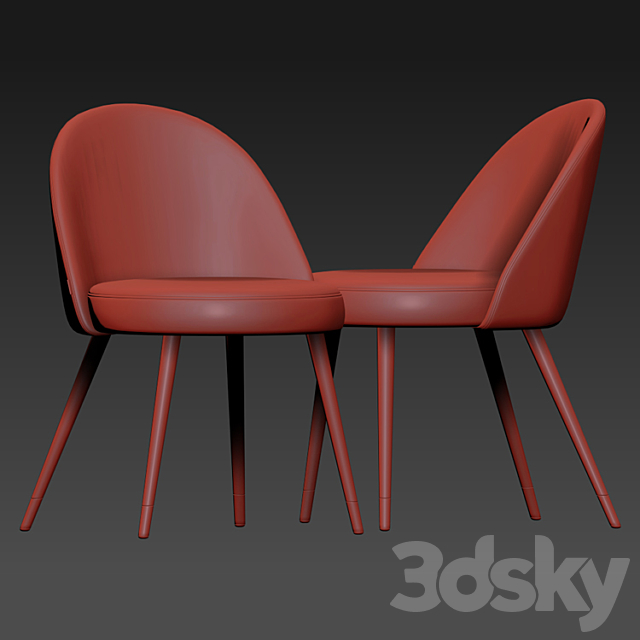 Eichholtz EN Dining Chair Collection 3DS Max Model - thumbnail 5