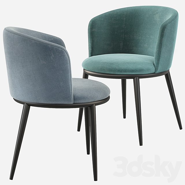 Eichholtz Filmore Dining Chair 3DSMax File - thumbnail 2