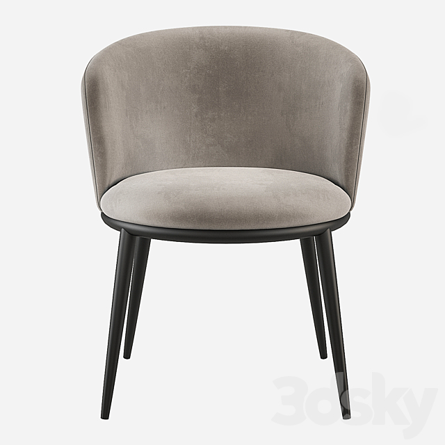 Eichholtz Filmore Dining Chair 3DSMax File - thumbnail 3