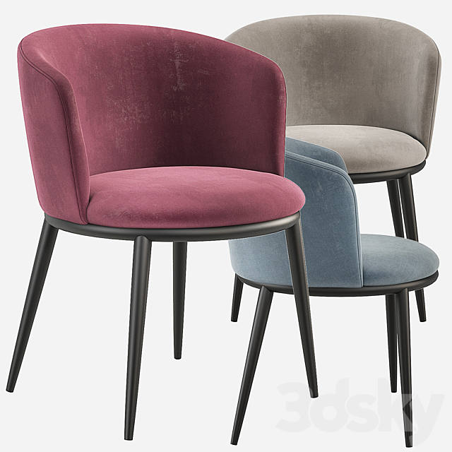 Eichholtz Filmore Dining Chair 3DSMax File - thumbnail 5