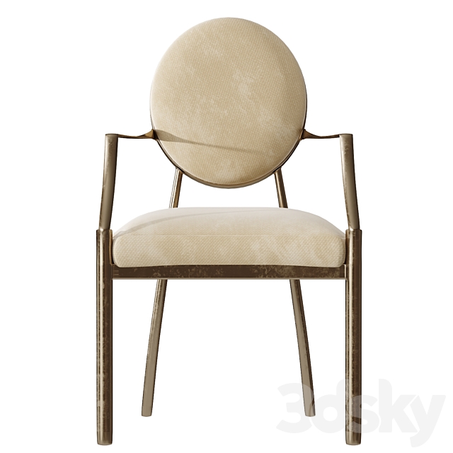 Eichholtz Scribe Dining Chair 3DS Max Model - thumbnail 2