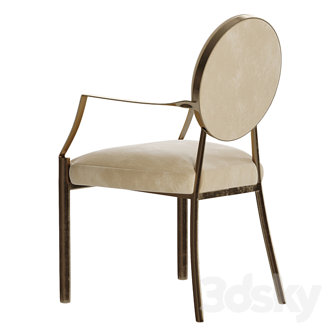 Eichholtz Scribe Dining Chair 3DS Max Model - thumbnail 4