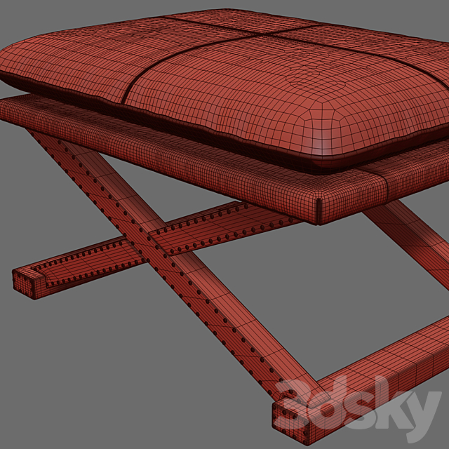 Eichholtz Stool Brookfield 3DSMax File - thumbnail 3