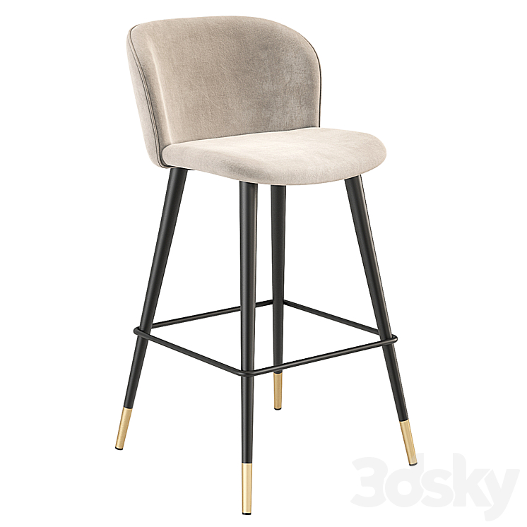 Eichholtz Volante Bar Stool 3DS Max Model - thumbnail 1