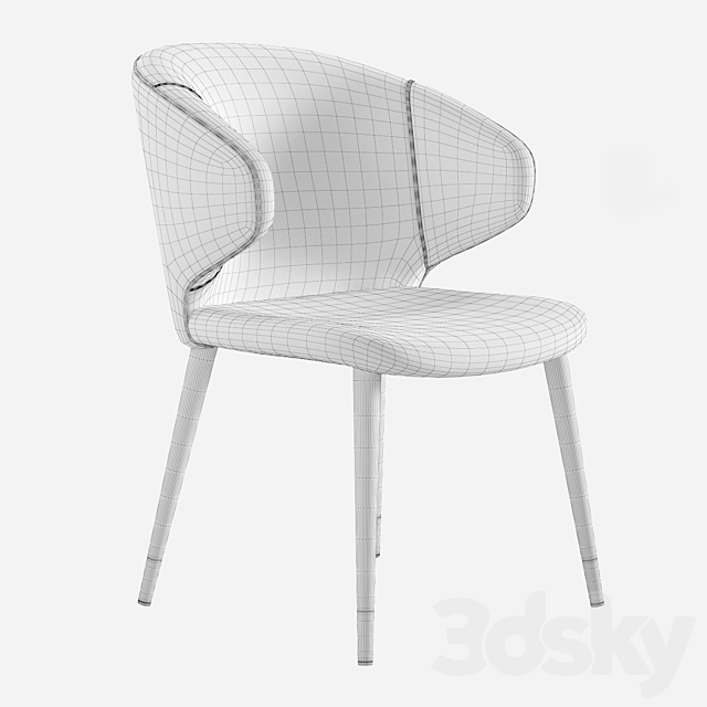 Eichholtz Volante Dining Chair 3DSMax File - thumbnail 5