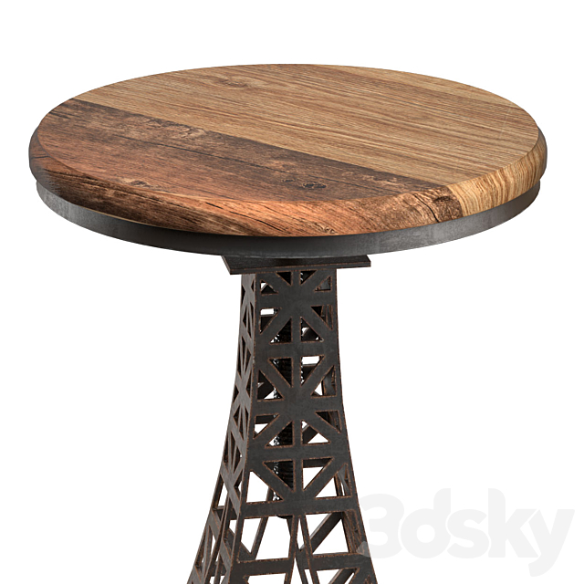 EIFFEL TOWER BAR STOOL 3DS Max Model - thumbnail 2